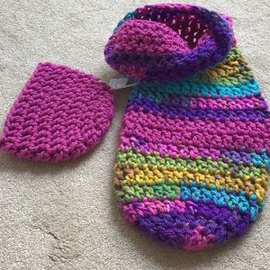 Baby Cocoon Blanket and Beanie
